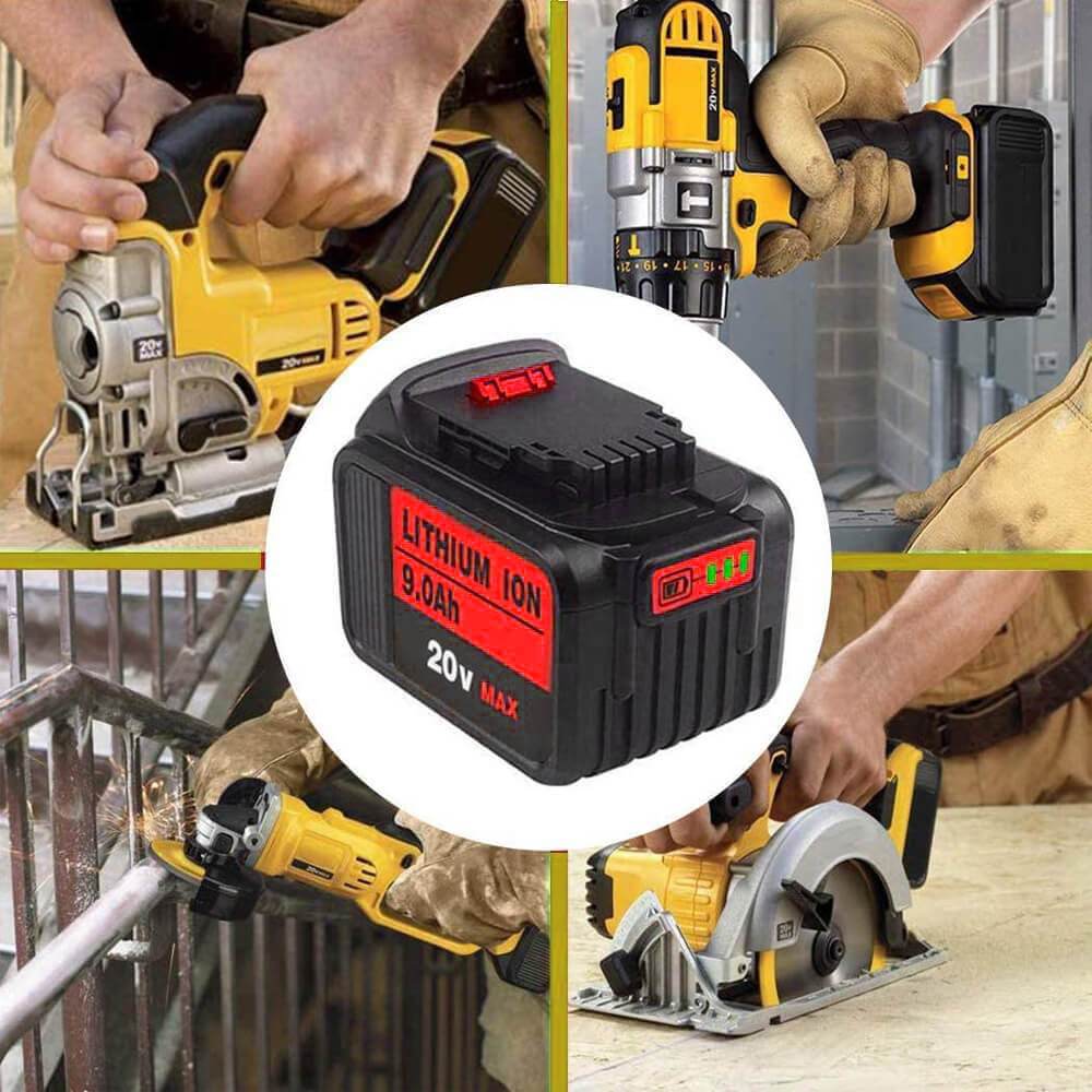 For DeWalt XR Battery 18V/20V 9Ah | DCB200 Replacement Battery 4 pack - Image 4