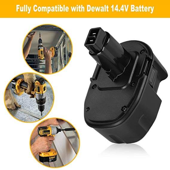 For Dewalt 14.4V Battery 4.8Ah Replacement | DC9091 Ni-MH Battery - Image 4