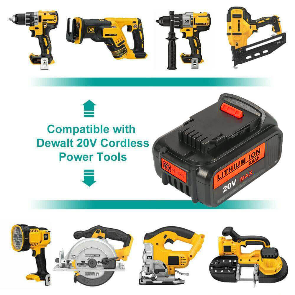 For Dewalt 18V Battery 5Ah Replacement | DCB184 Batteries 3 Pack - Image 4