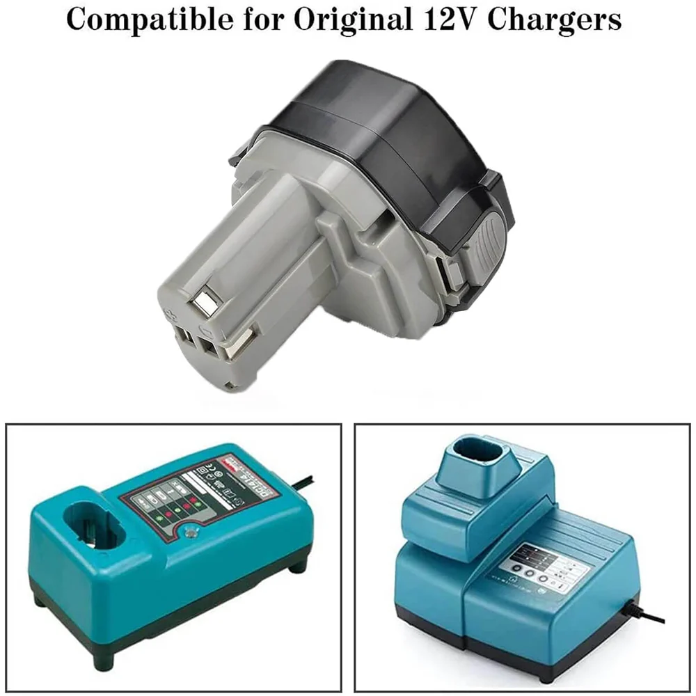 For Makita 12V Battery 4.8Ah Replacement | 1220 Ni-Mh Battery - Image 4
