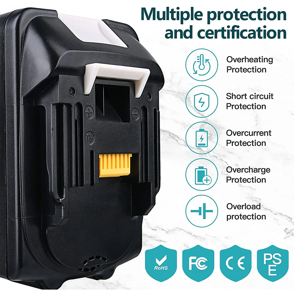 For Makita 18V Battery 5Ah Replacement | BL1850 Li-ion Batteries 8 Pack - Image 5