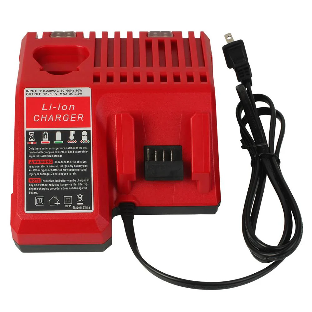 For Milwaukee Replacement Battery Charger | M 12-18C 12V-18V Lithium Battery Charger
