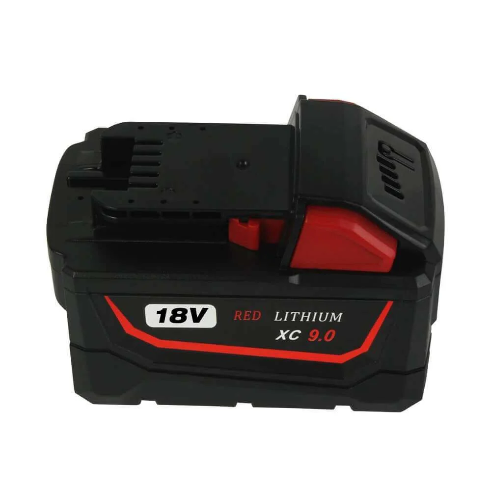 2 Pack For Milwaukee 18V  9Ah Battery Replacement & For Milwaukee Replacement Battery Charger | M 12-18C 12V-18V Lithium Battery Charger - Image 4